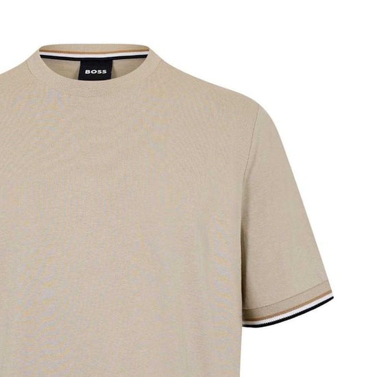 Boss Heren Hbb Thompson 04 Premium Katoen Regular T-Shirt (Beige) - Image 3