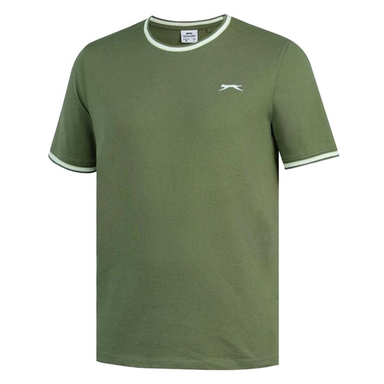 Slazenger Katoenen heren-T-shirt (Kaki Groen) - Image 3