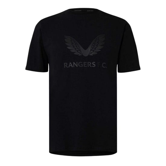 Castore Rangers FC-logo T-shirt voor heren, standaardmodel (Zwart) - Image 1