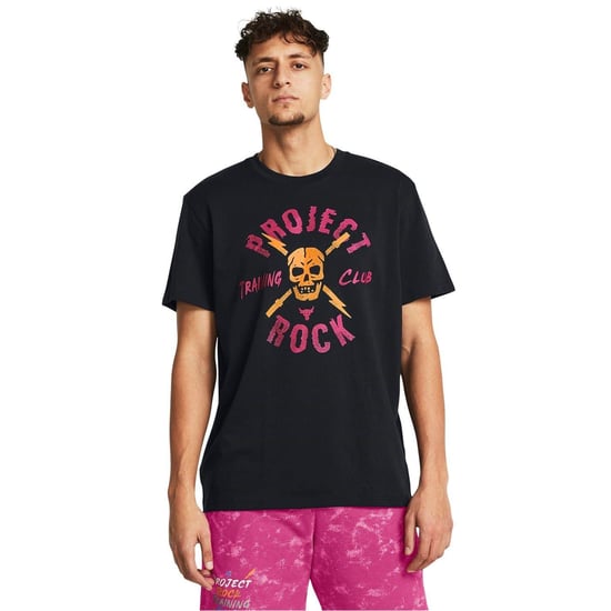 Under Armour Heren Project Rock T-Shirt (Zwart) - Image 3