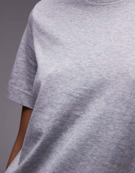 ARKET t-shirt i grå melange - Image 3