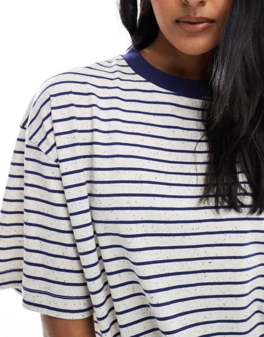 ASOS DESIGN oversized t-shirt i neppie-rand - Image 4