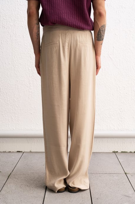 Men's high-waist wide-leg knit pants - Image 2