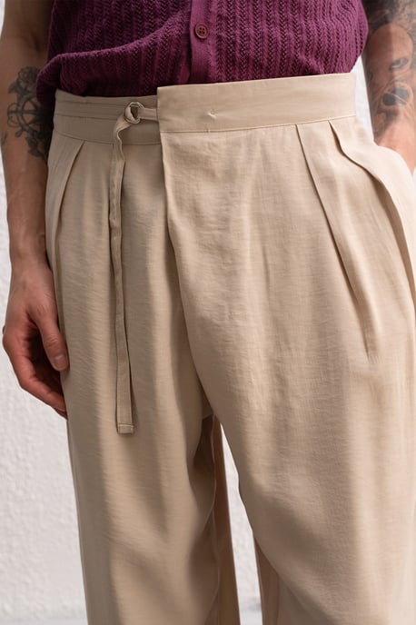 Men's high-waist wide-leg knit pants - Image 4
