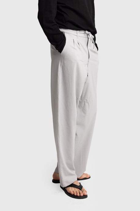 Men's Cotton Wide-Leg Knit Pants - Image 2