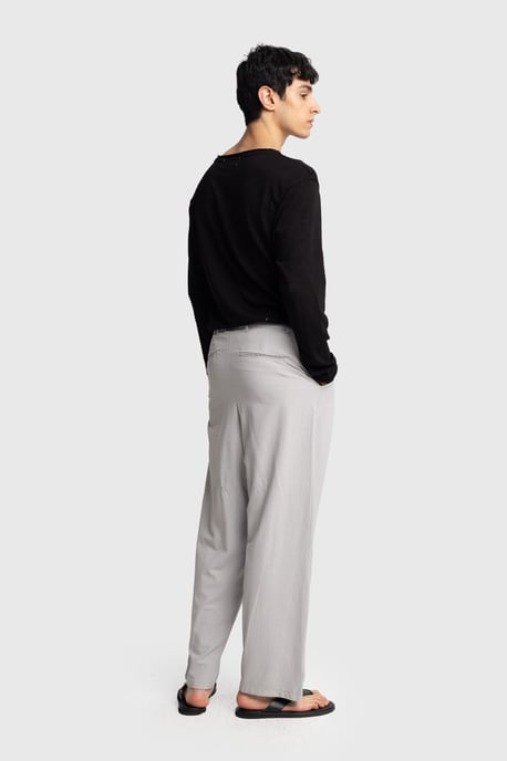 Men's Cotton Wide-Leg Knit Pants - Image 3