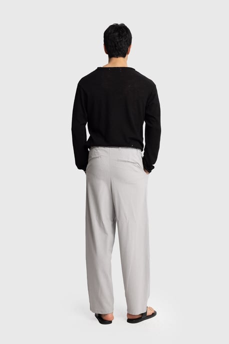 Men's Cotton Wide-Leg Knit Pants - Image 4