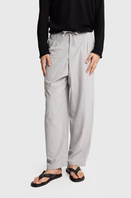 Men's Cotton Wide-Leg Knit Pants - Image 5