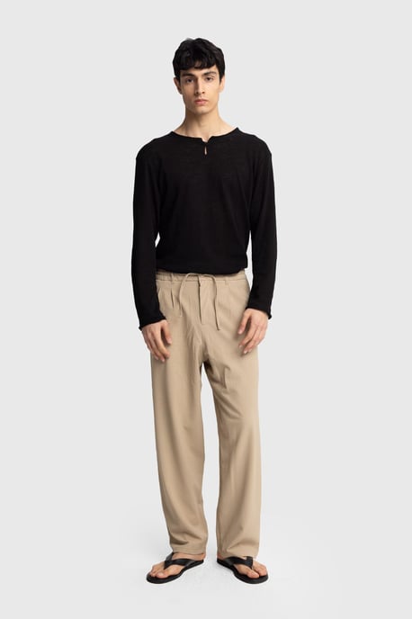Heren Katoenen Wijd Broek Trui Pants - Image 1