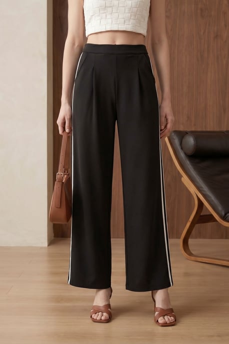 Hoge Taille Plissé Wijde Pantalon - Image 2