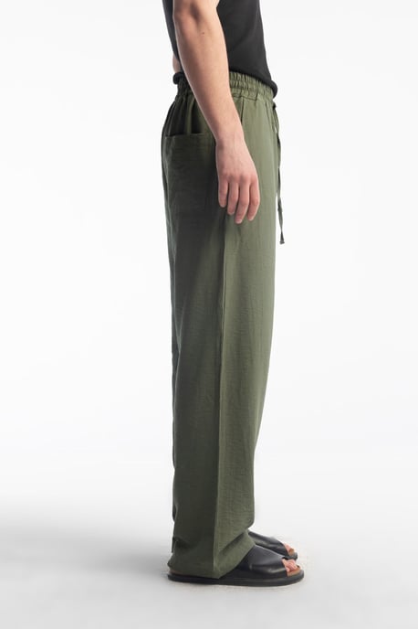 Heren Brede Pijpen Gebreide Broek - Image 4