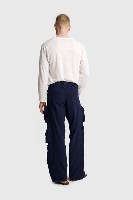 Men's Mid-Waist Wide-Leg Knit Pants - Image 2