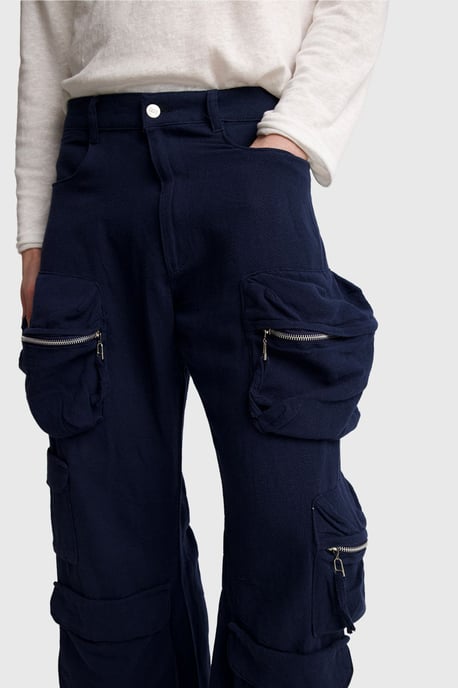 Men's Mid-Waist Wide-Leg Knit Pants - Image 5