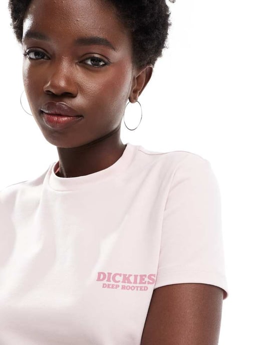 Dickies solrosgrafik ryggtryck baby t-shirt i ljusrosa - exklusiv för ASOS - Image 3