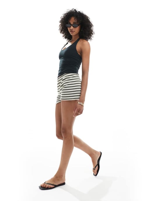 Hollister off-the-shoulder kortärmad topp i svart - Image 2