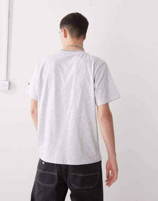 Kickers oversized t-shirt med Kickers grafik i ljusgrå melerade - Image 4