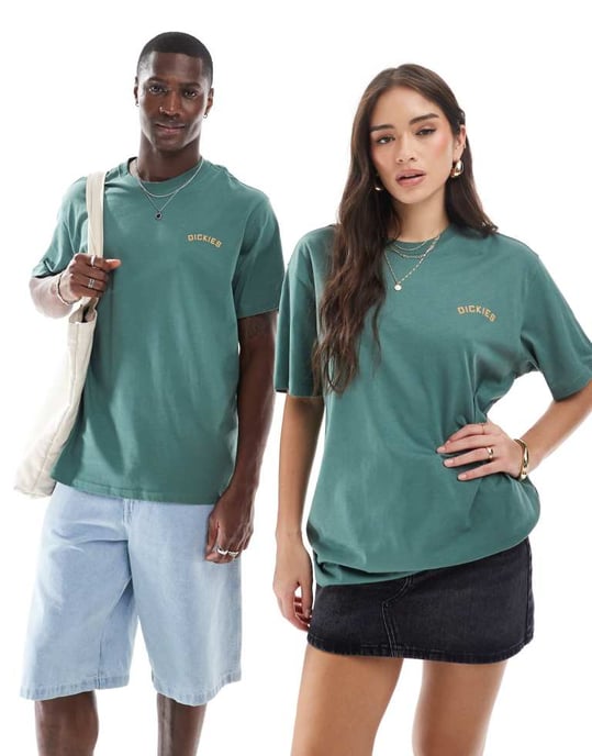 Dickies pantergrafik baktryck t-shirt i mörkgrön - exklusiv för ASOS - Image 4