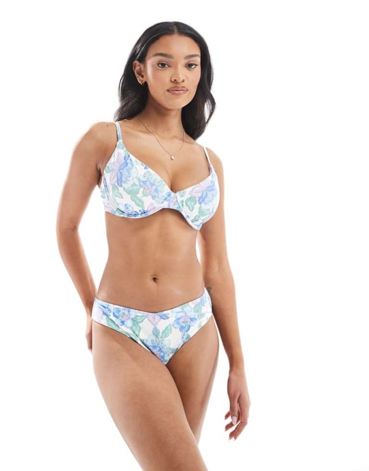 Hollister hög midja bottenkoord i blommönster - Image 2