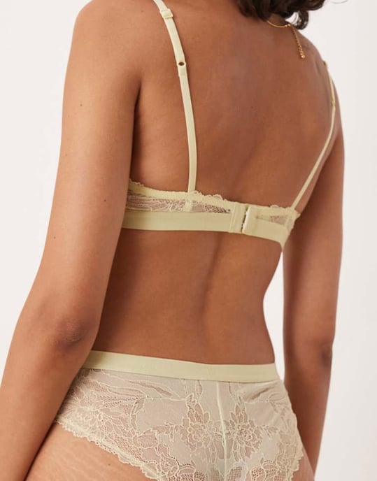 Calvin Klein Modern Lace tanga i mjuk gul - Image 4