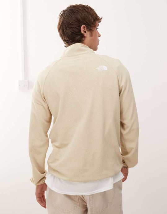 The North Face Kecha 1/4 zip packable anorak i off-white exklusiv för ASOS - Image 4