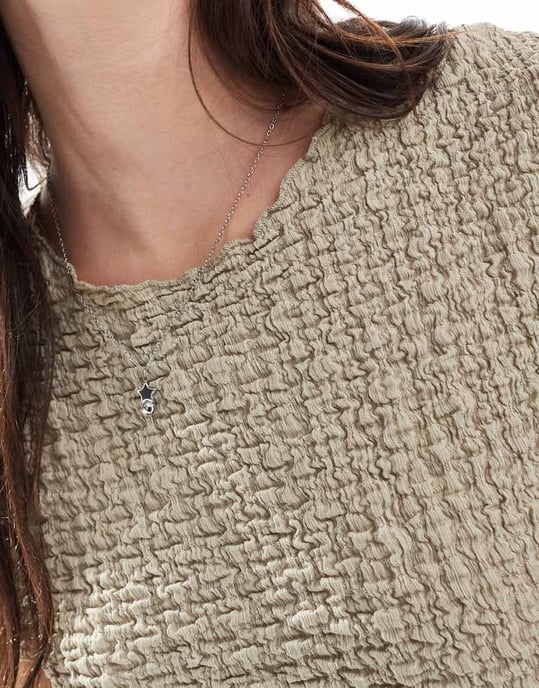 ONLY textured sleeveless top in beige - Image 4