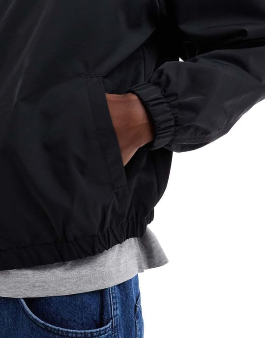 ASOS DESIGN lätt harrington-jacka i svart - Image 4