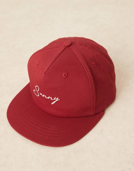 House of Sunny signature cap in cherry red - Image 2