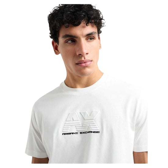 Armani Exchange Mens Regular T-Shirt (Off White) - Image 4