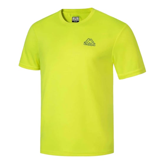 Kappa Heren Normaal T-Shirt (Geel) - Image 4