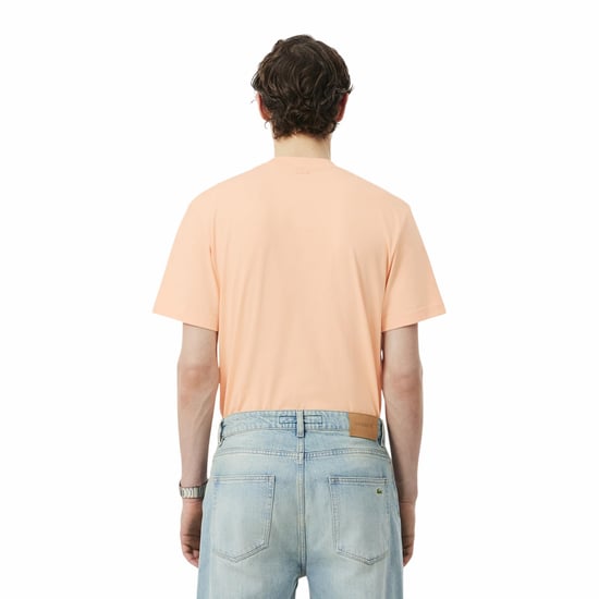 Lacoste Heren T-shirt katoen met logo (Roze) - Image 2