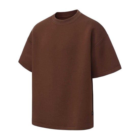 Firetrap Mens Plain Scuba Comfort T-Shirt (Brun) - Image 3