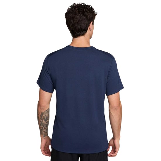 Nike Heren T-shirt Miler met Swoosh en reflecterende details (Middernacht marine) - Image 2
