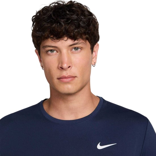 Nike Heren T-shirt Miler met Swoosh en reflecterende details (Middernacht marine) - Image 3