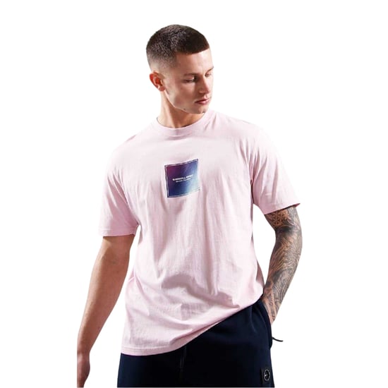 Marshall Artist Heren-T-shirt met ronde hals en Box Logo (Roze) - Image 2