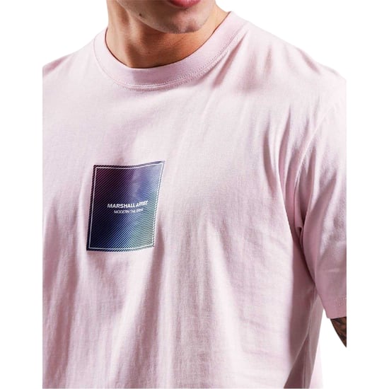 Marshall Artist Heren-T-shirt met ronde hals en Box Logo (Roze) - Image 4