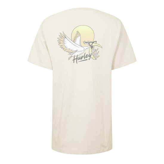 Hurley T-shirt voor heren met 'Beer Run'-opdruk (Crème) - Image 2