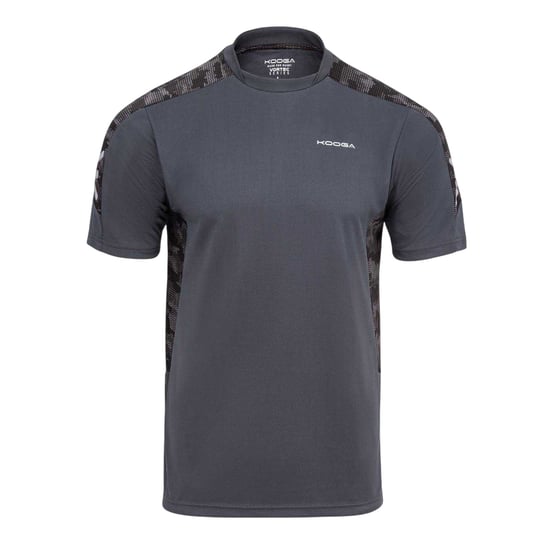 KooGa Mens Panels Crew Neck T-Shirt (Charcoal) - Image 2