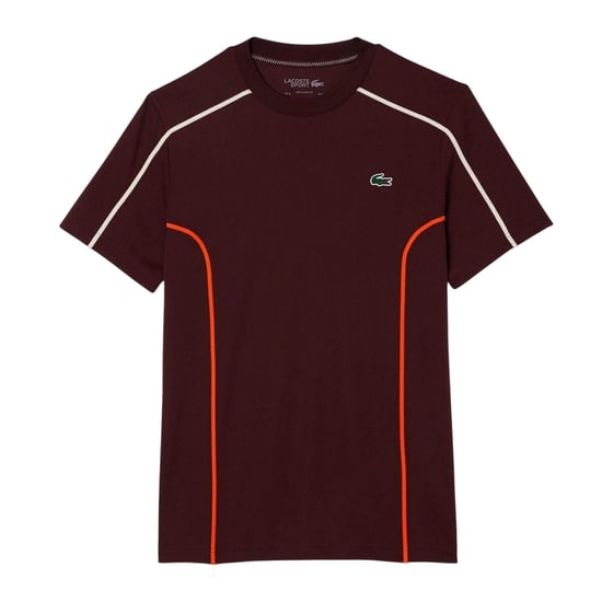 Lacoste Ultra Dry Regular-tennis-T-shirt voor heren (Bruin) - Image 1