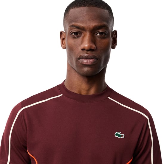 Lacoste Ultra Dry Regular-tennis-T-shirt voor heren (Bruin) - Image 2