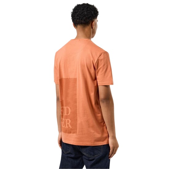 Weekend Offender Heren Ryan Tonal T-shirt van gevangeniskatoen (Oranje) - Image 3