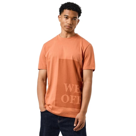 Weekend Offender Heren Ryan Tonal T-shirt van gevangeniskatoen (Oranje) - Image 4