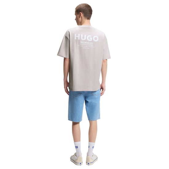 Hugo Boss Mens Nalono Cotton T-Shirt (Purple) - Image 3