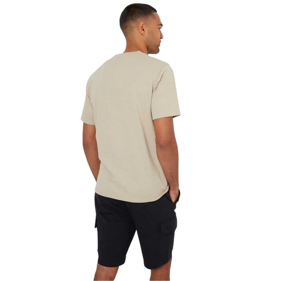 Threadbare Heren Textured Crew Neck Regular T-shirt (Steen) - Image 3