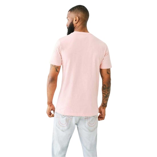 True Religion Heren Logo Foil Crew Neck T-Shirt (Roze) - Image 2