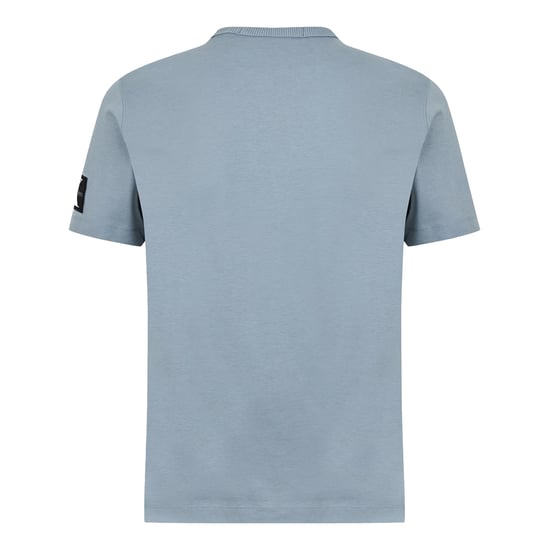 Calvin Klein Heren Badge Crew Neck Regular T-Shirt (Overcast Grey) - Image 2