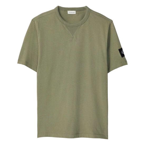 Calvin Klein Heren Badge Ronde Hals Regular T-shirt (Diep Lichen Groen) - Image 1