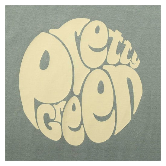 Pretty Green Heren T-shirt katoen met logo (Salie) - Image 4