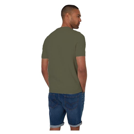 Threadbare Heren Kabelgebreid T-shirt met ronde hals (Donkere Salie) - Image 2