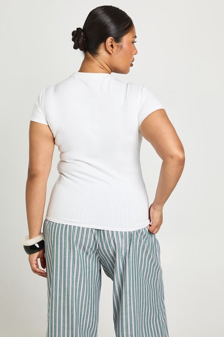 Plus Floral Print Baby Tee - Image 2