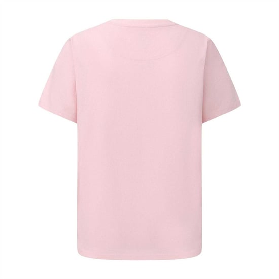 Pretty Green Mens Logo Cotton T-Shirt (Light Pink) - Image 2
